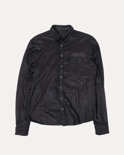 Lamb Leather Shirt(front side)