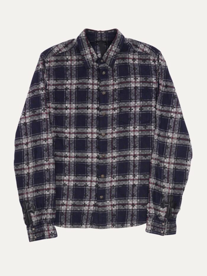 Cross Patch Monogram Flannel Shirt ( front side)