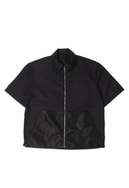 Chrome Hearts Nylon and Leather Zipper Shirt ( front side)