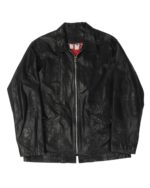 Chrome Hearts Hermes Lined Leather Fleur Patch Blouson (front side jacket)