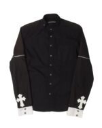 Chrome Hearts Zipper Detail Cross Patch Shirt ( frint side)