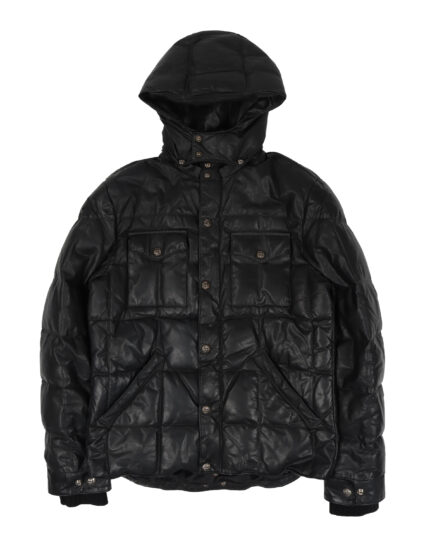 Chrome Hearts Leather Puffer Down Jacket (front side jacket)