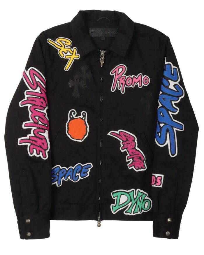 Chrome Hearts Matty Boy Sex Records Patch Work Jacket (front side jacket