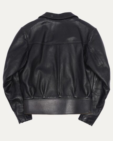 Chrome Hearts Fur Lined Leather Jacket (back side)