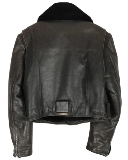 Chrome Hearts Cher's Custom Shearling Leather Bomber Jacket (back side jacket)