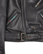 Chrome Hearts Robert Mapplethorpe Leather Moto Jacket zips)