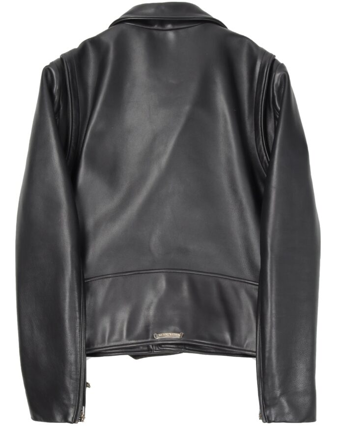 Chrome Hearts Robert Mapplethorpe Leather Moto Jacket (back side jacket)