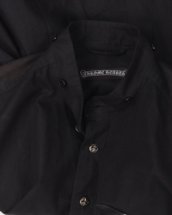 Chrome Hearts Zipper Detail Cross Patch Shirt ( logo chip)