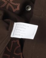 Leather Cross Work Shirt fabric chip