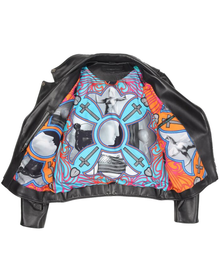 Chrome Hearts Robert Mapplethorpe Leather Moto Jacket