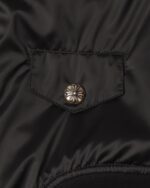 Chrome Hearts Silk-Lined Cross Patch Bomber Jacket (pocket button jacket)