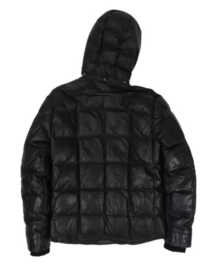 Chrome Hearts Leather Puffer Down Jacket(back side jacket)